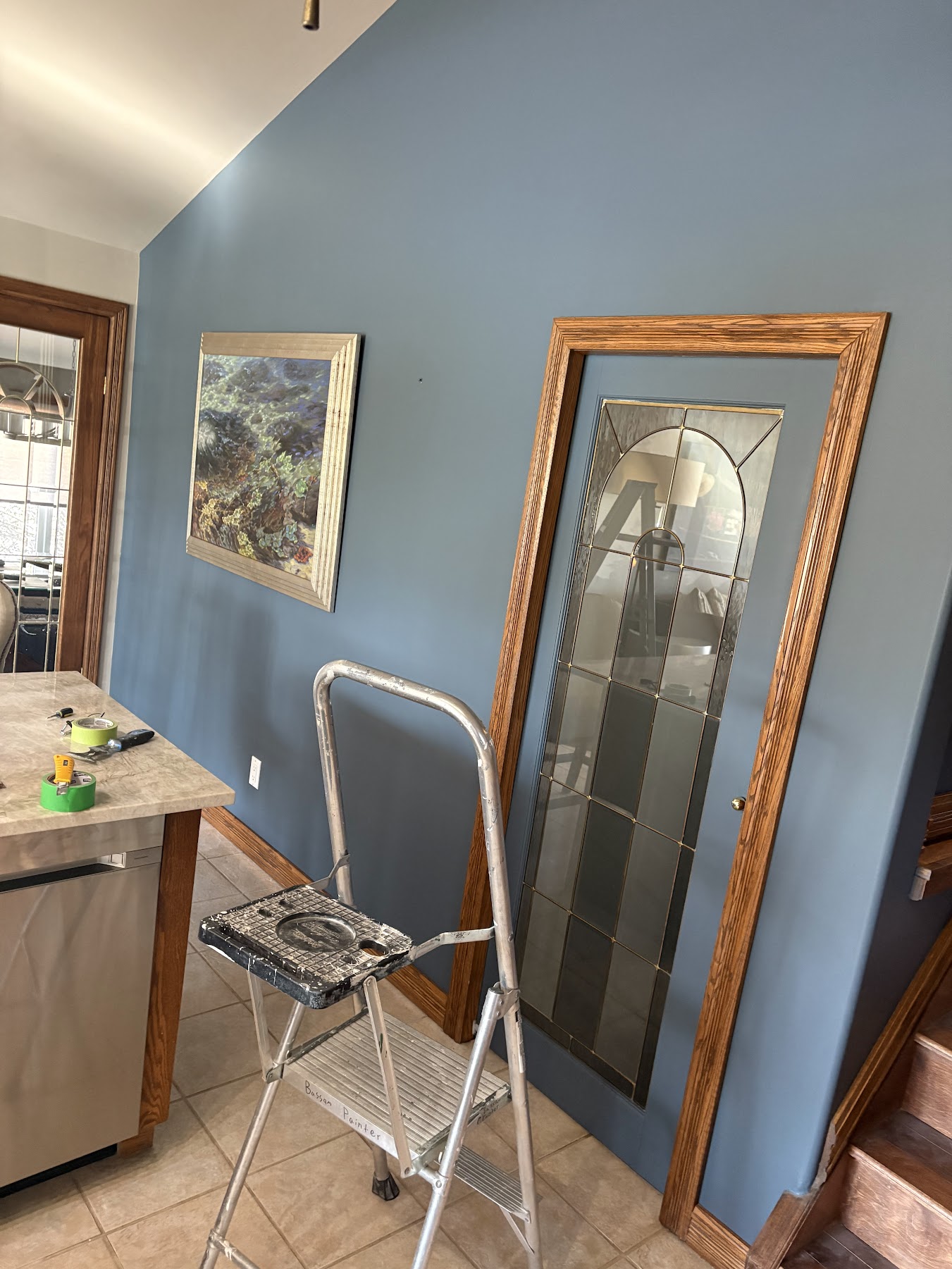 Dining room feature wall