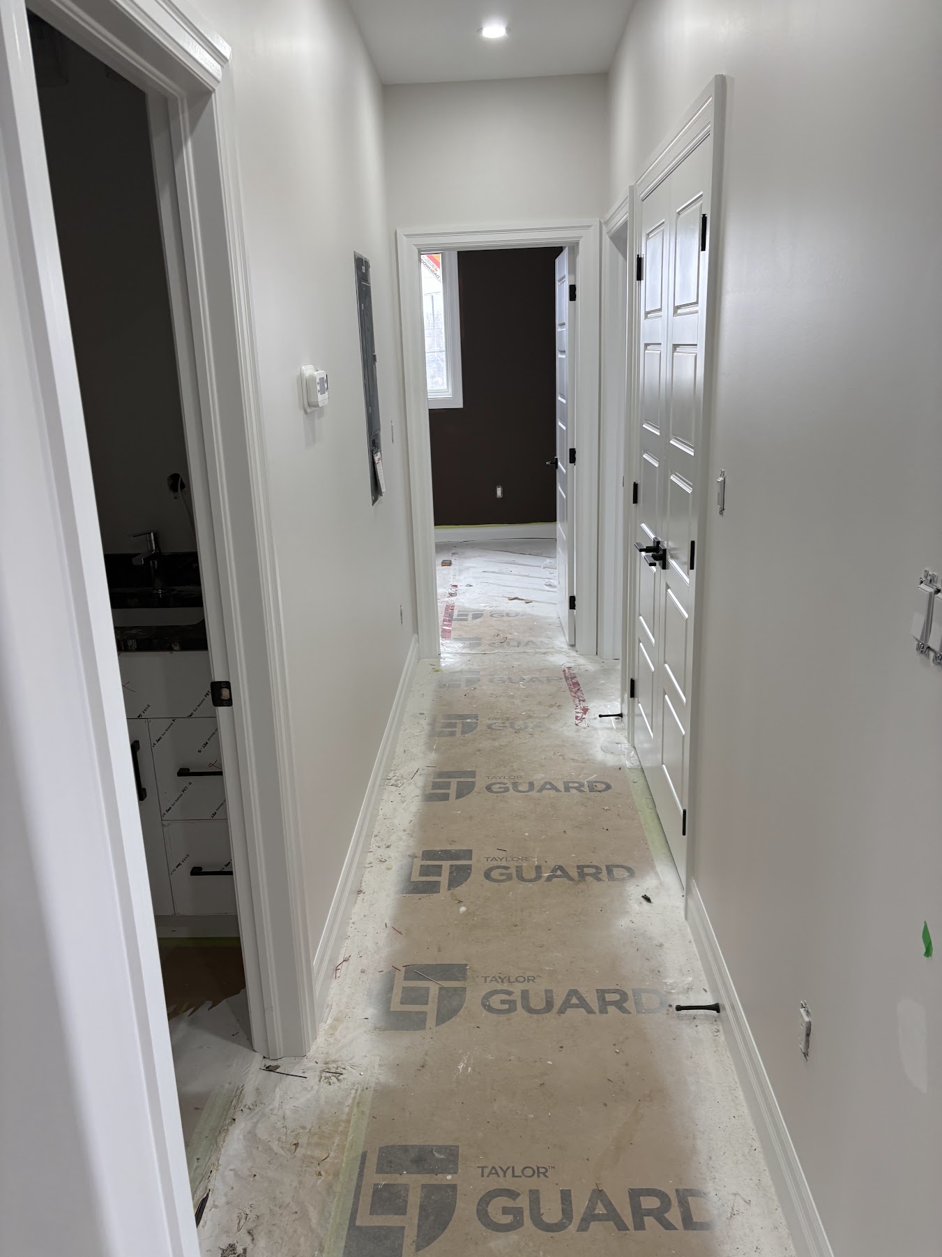 Hallway, doors & trim
